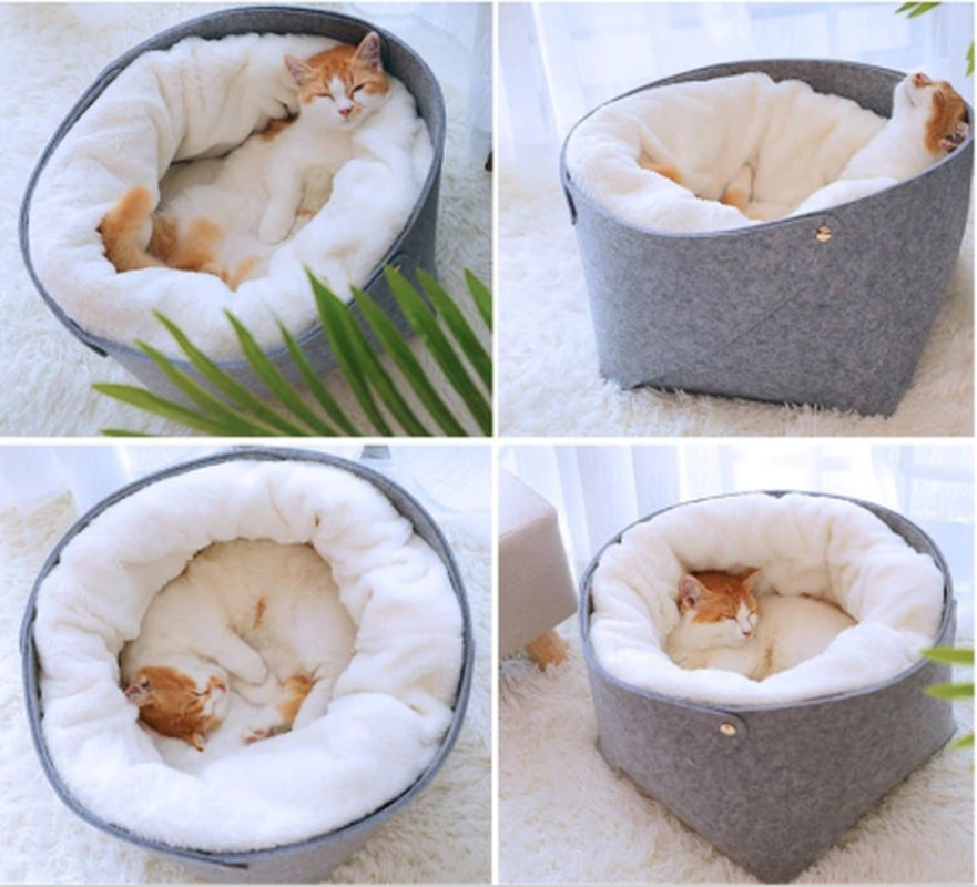 PAWVY ComfortMax Enclosed Pet Bed