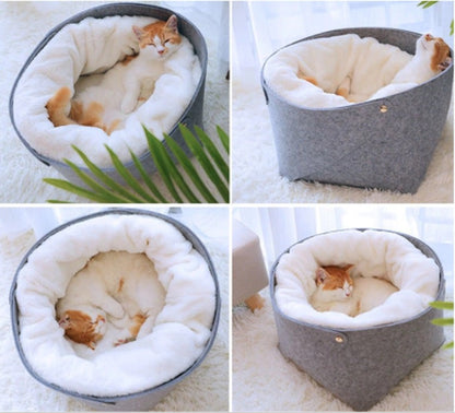 PAWVY ComfortMax Enclosed Pet Bed